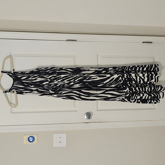 Calvin Klein Monochrome Zebra Print Dress - Picture 5 of 10